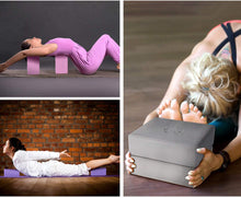Load image into Gallery viewer, Yoga Blocks 2 Pack for Women Home Yoga Beginners Practices Class Studio Accessories,Pilates, Meditation,High Density EVA Non-Slip Surface Soft and Light