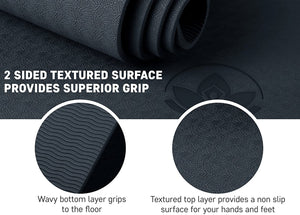 Yoga Set Kit 7-Piece 1 Yoga Mat, Yoga Mat Towel, 2 Yoga Blocks, Yoga Strap, Yoga Hand Towel, Free Carry Case for Exercises Yogis and Mom