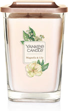Load image into Gallery viewer, Yankee Candle Elevation Collection with Platform Lid Magnolia &amp; Lily Scented Candle, Large 2-Wick, 80 Hour Burn Time
